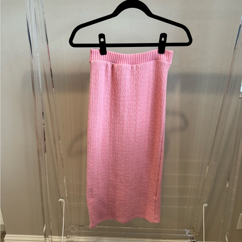 Pink Zara knit skirt size S (part of a coord set - top is also listed)